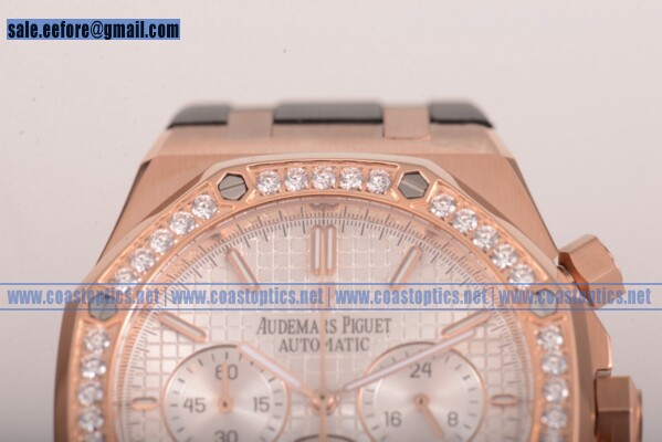 Replica Audemars Piguet Royal Oak Chronograph Watch Rose Gold 26557OR.WT.D098CR.0